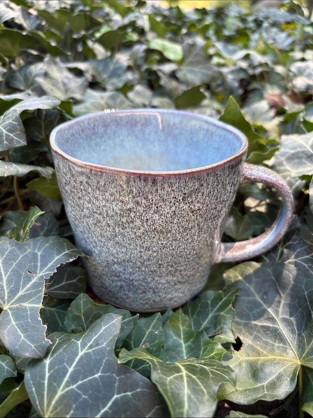 Handcrafted Speckled Blue Ceramic Mug
